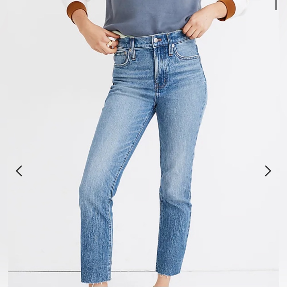 Madewell Perfect Vintage Jean in Enmore Wash Raw Hem Edition